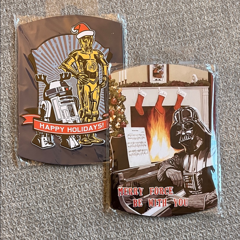 Hobby Lobby Holiday Star Wars Magnets - Gold and Black